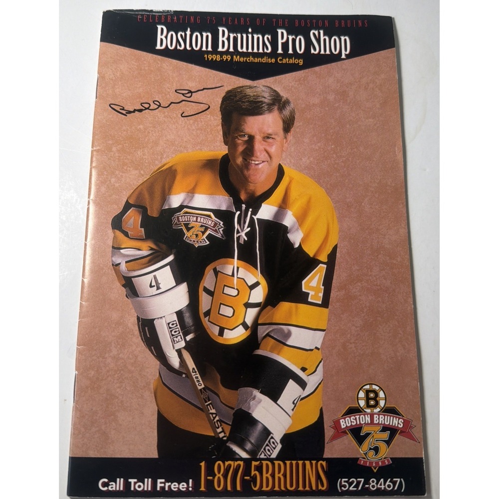 1998-99 BOBBY ORR BOSTON BRUINS PRO SHOP Merchandise Catalog BRUINS 75 YEARS